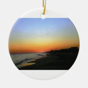 SUNSET EMERALD ISLE CERAMIC TREE DECORATION