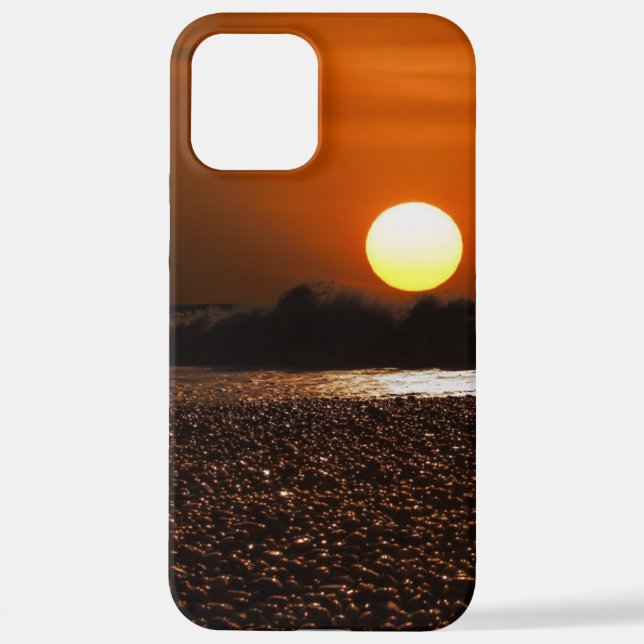Sunset-evening-sky-beach-background iPhone Case (Back)