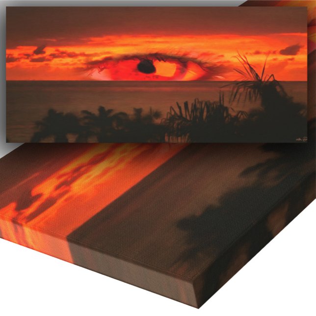 Sunset Eye 2106 Art Canvas Print (Creator Uploaded)