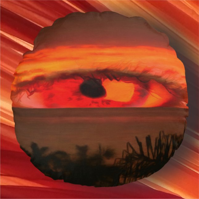 Sunset Eye 2106 Round Cushion (Creator Uploaded)