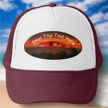 Sunset Eye 2106 Trucker Hat<br><div class="desc">Painting “Sunset Eye 2106” Collection Customise this hat to promote, cheer or simply to keep the sun out of your eyes. Custom hats are the perfect way to meet all these needs and more and create an essential accessory that you will never leave behind! Personalise on the product page or...</div>
