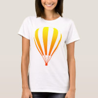 sunset fade hot air balloon