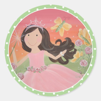 Sunset Fairy (set sticker) - Customised Classic Round Sticker