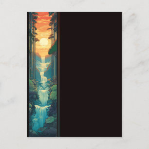 Sunset Falls Postcard