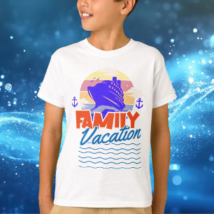 Sunset  Family Cruise Orange  Kids T-Shirt