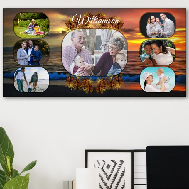 Sunset Family Photo Collage 1577 Art Print (Creator Uploaded)