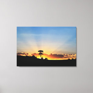 Sunset Farm Londrina Canvas Print