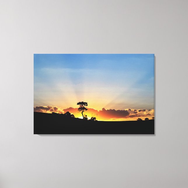 Sunset Farm Londrina Canvas Print (Front)
