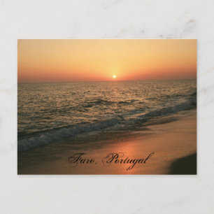 Sunset: Faro, Portugal Postcard