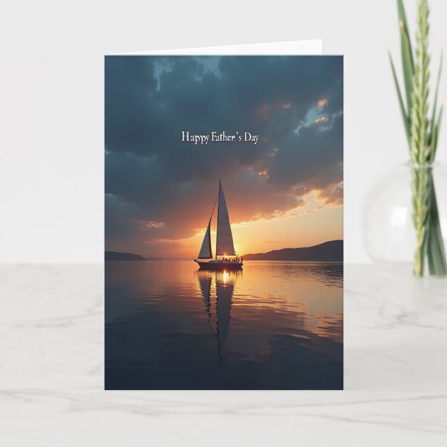Sunset Fathers Day Card (Front)