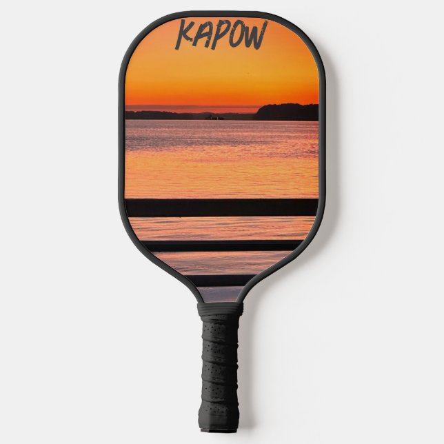 Sunset ferry Ride Pickleball paddle (Back)
