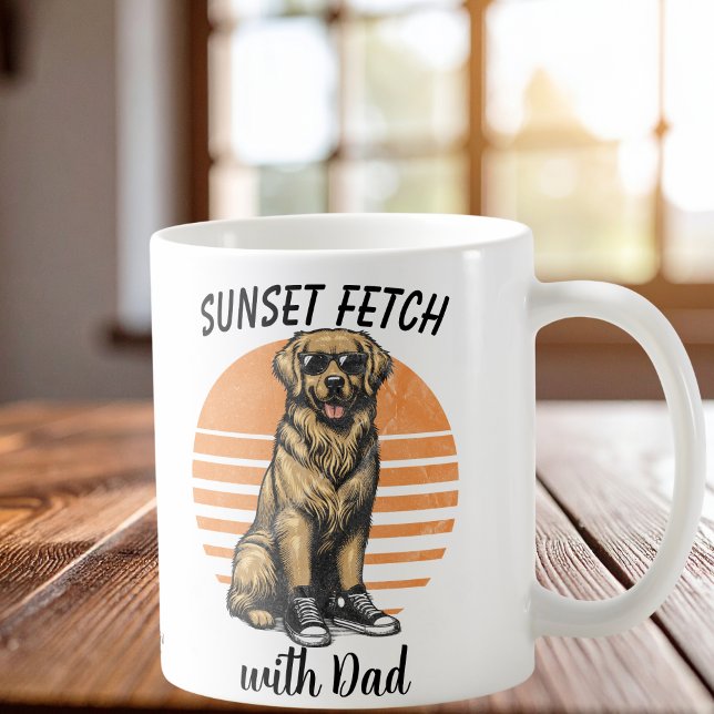 SunSet Fetch/ Golden Retriever Coffee Mug (Creator Uploaded)