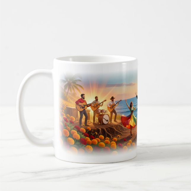 Sunset Fiesta by the Sea Celebration Mug (Left)