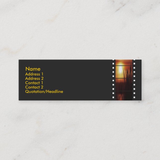 Sunset Filmstrip Profile Card (Front)
