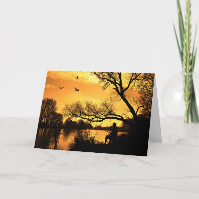 Sunset fishing card (Front)