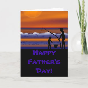 Sunset Fishing, Father's day card