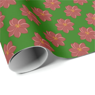 Sunset Flower Wrapping Paper