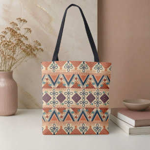 Sunset Folk Art Tote Bag
