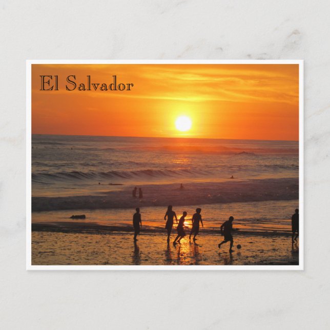 sunset football postcard (Front)