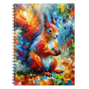 Sunset Forager Squirrel Notebook