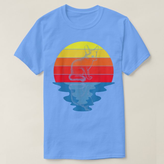 Sunset Foxes Fennec Fox T-Shirt (Design Front)
