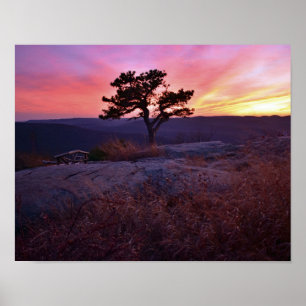 Sunset from Bear Mountain NY Poster