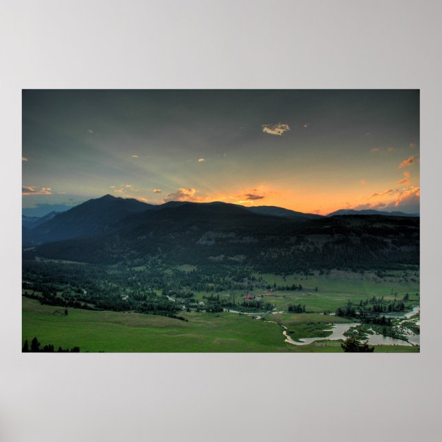 Sunset From the East Ridge Poster (Front)