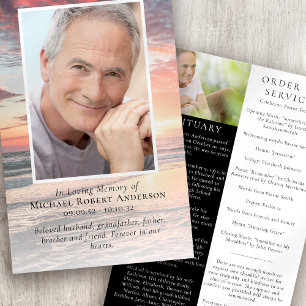 Sunset Funeral Order of Service Program