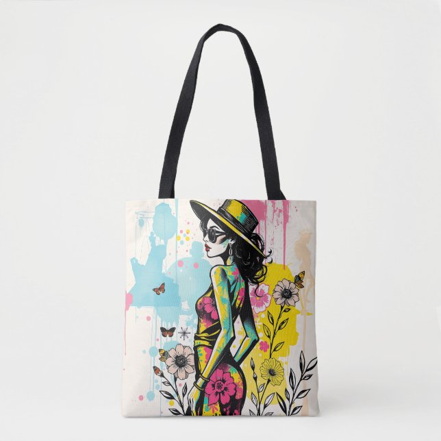 Sunset Garden Fashion Art Double Sided 🌺 Tote Bag (Front)