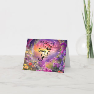 Sunset garden It is well Card