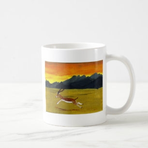 Sunset Gazelle Painting Animal Coffee Mug