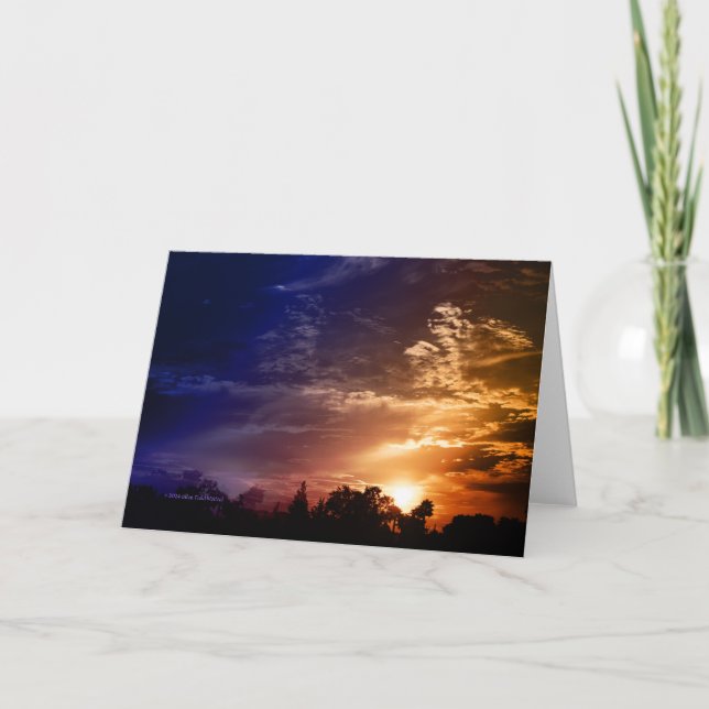 “Sunset Ghosts #1” Thank You Card (Front)