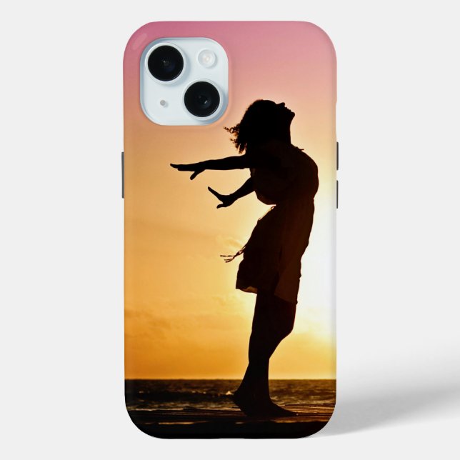 Sunset Girl iPhone Case (Back)