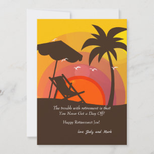Sunset Glory Retirement Card