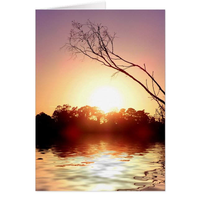 SUNSET GLOW Card (Front)