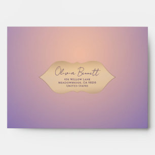 Sunset Glow Minimalist Envelope
