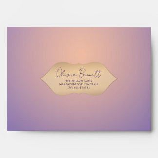 Sunset Glow Minimalist Envelope