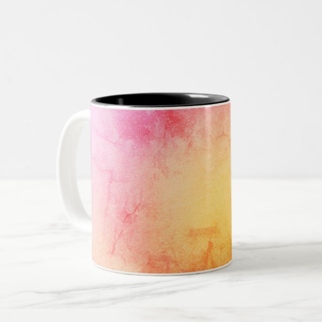 Sunset Gradient Ceramic Coffee Mug (Front Left)