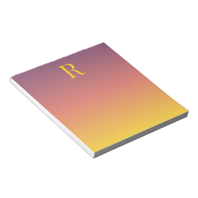 Sunset Gradient Notepad (Angled)
