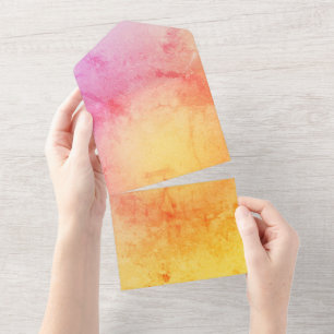 Sunset Gradient Wedding Invitation