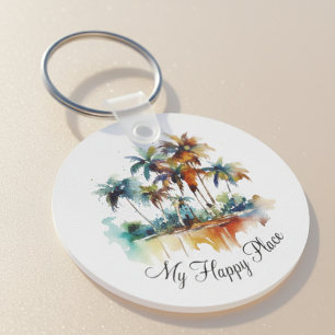 Sunset Grove, custom Key Ring