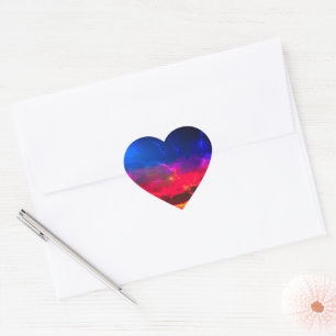 Sunset Heart Sticker