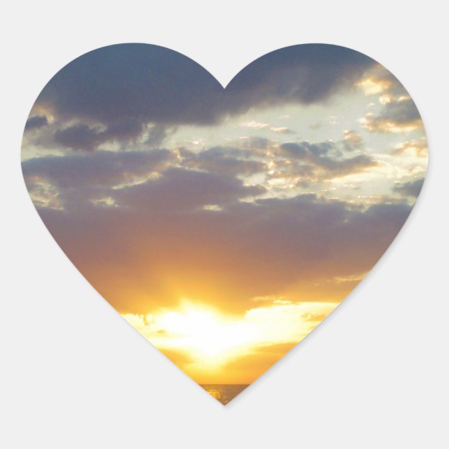 SunSet Heart Sticker (Front)