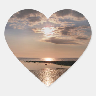 SUNSET HEART STICKER