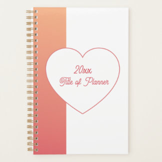 Sunset Hearts Planner
