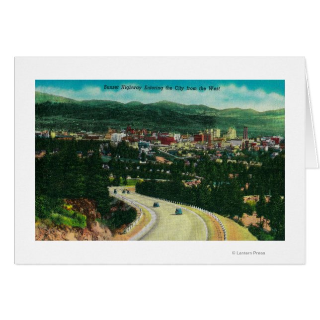 Sunset Highway entering Spokane from the West (Front Horizontal)