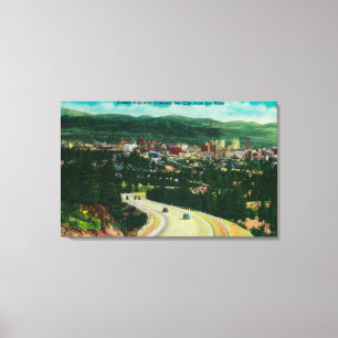Sunset Highway entering Spokane from the West Canvas Print