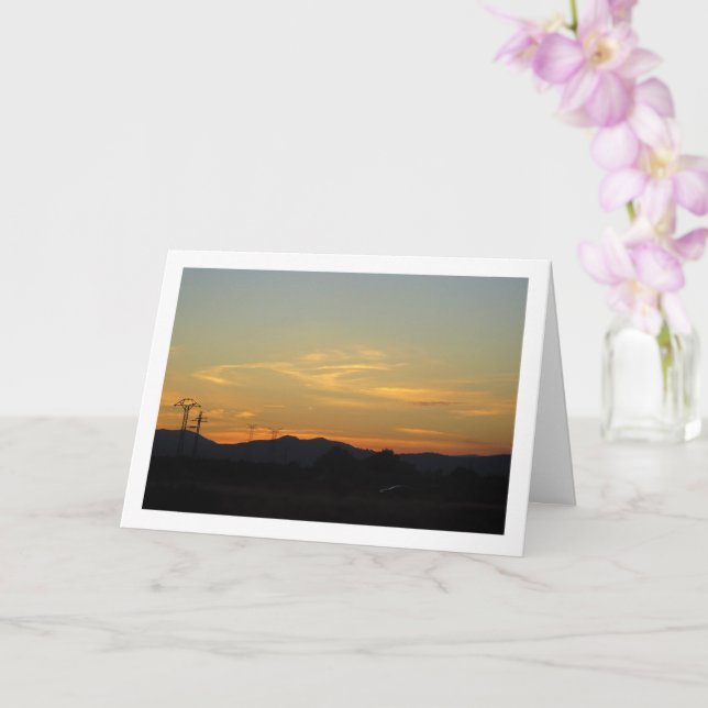 Sunset Highway Landscape Card (Orchid)