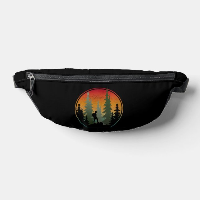Sunset Hiking Nature Forest Bum Bags (Lay Down)