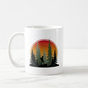 Sunset Hiking Nature Forest Coffee Mug